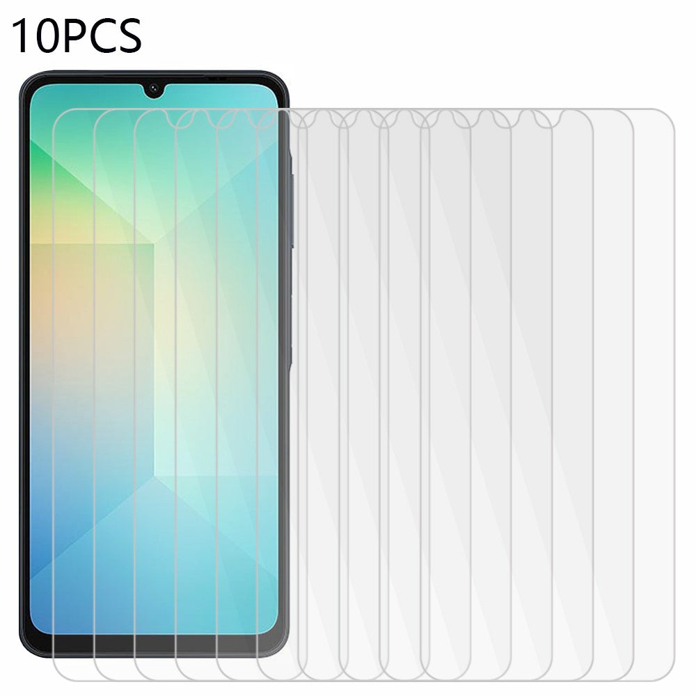 10 st för Samsung Galaxy A06 4G / A06 5G skärmskydd härdat glas 2.5D 0.3mm hög upplösning