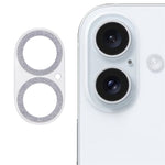 Til iPhone 16 / 16 Plus Kameraglasbeskytter Glitrende Hærdet Glas Linsefilm
