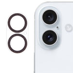 Til iPhone 16 / 16 Plus Kameraglasbeskytter Glitrende Hærdet Glas Linsefilm