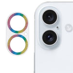Til iPhone 16 / 16 Plus Kameraglasbeskytter Glitrende Hærdet Glas Linsefilm