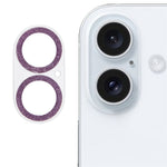Til iPhone 16 / 16 Plus Kameraglasbeskytter Glitrende Hærdet Glas Linsefilm