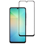 Hærdet glasskærmbeskyttelse til Samsung Galaxy A08 5G / A08 4G / A07 4G / M06 5G / F06 5G / A06 4G / A06 5G, elektropletteret, fingeraftryksafvisende silketryk, fuldklæbende