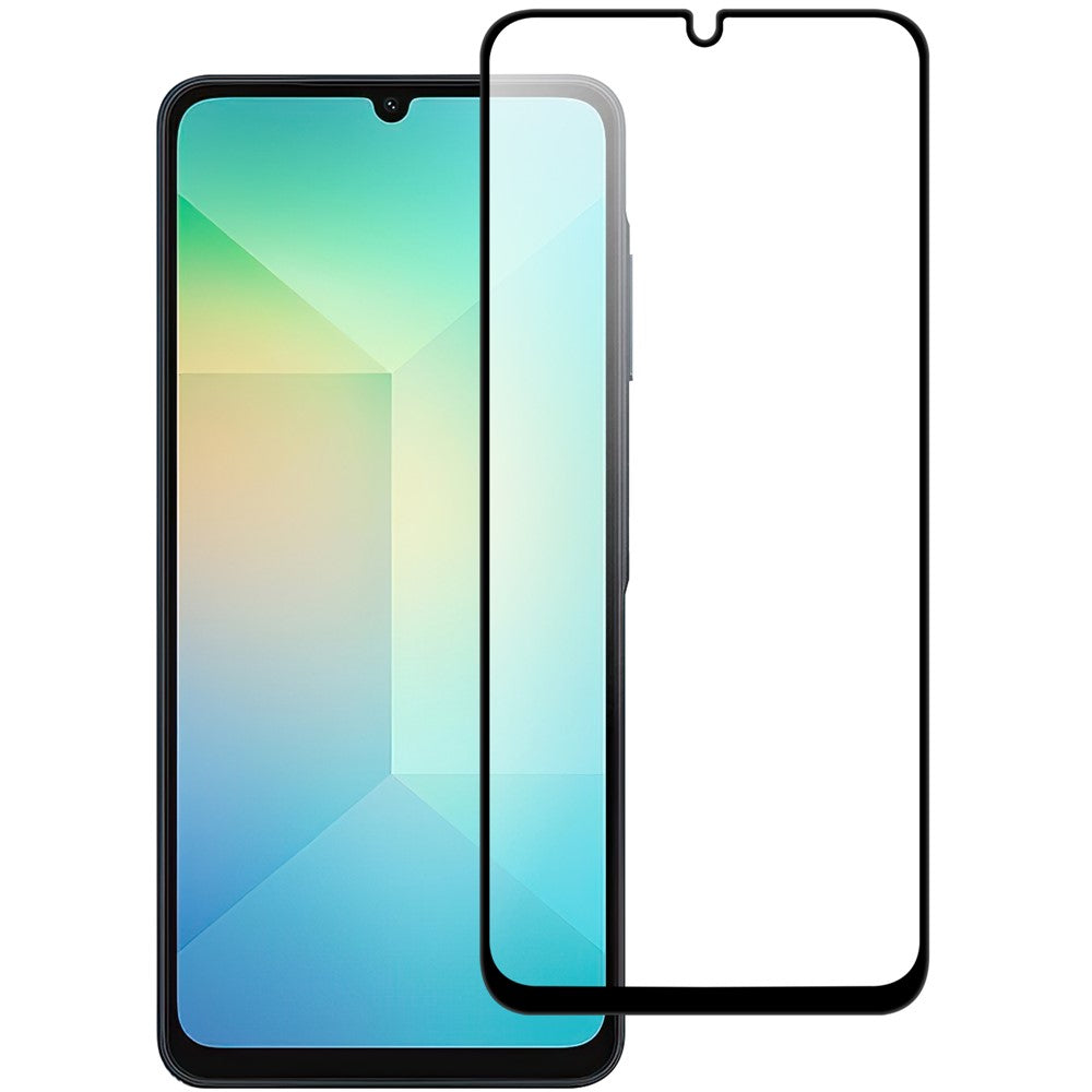 Til Samsung Galaxy A16 5G / A16 4G AGC Hærdet Glas med Sort Kant Fuld Lim Fuld Dækning Skærmbeskytter