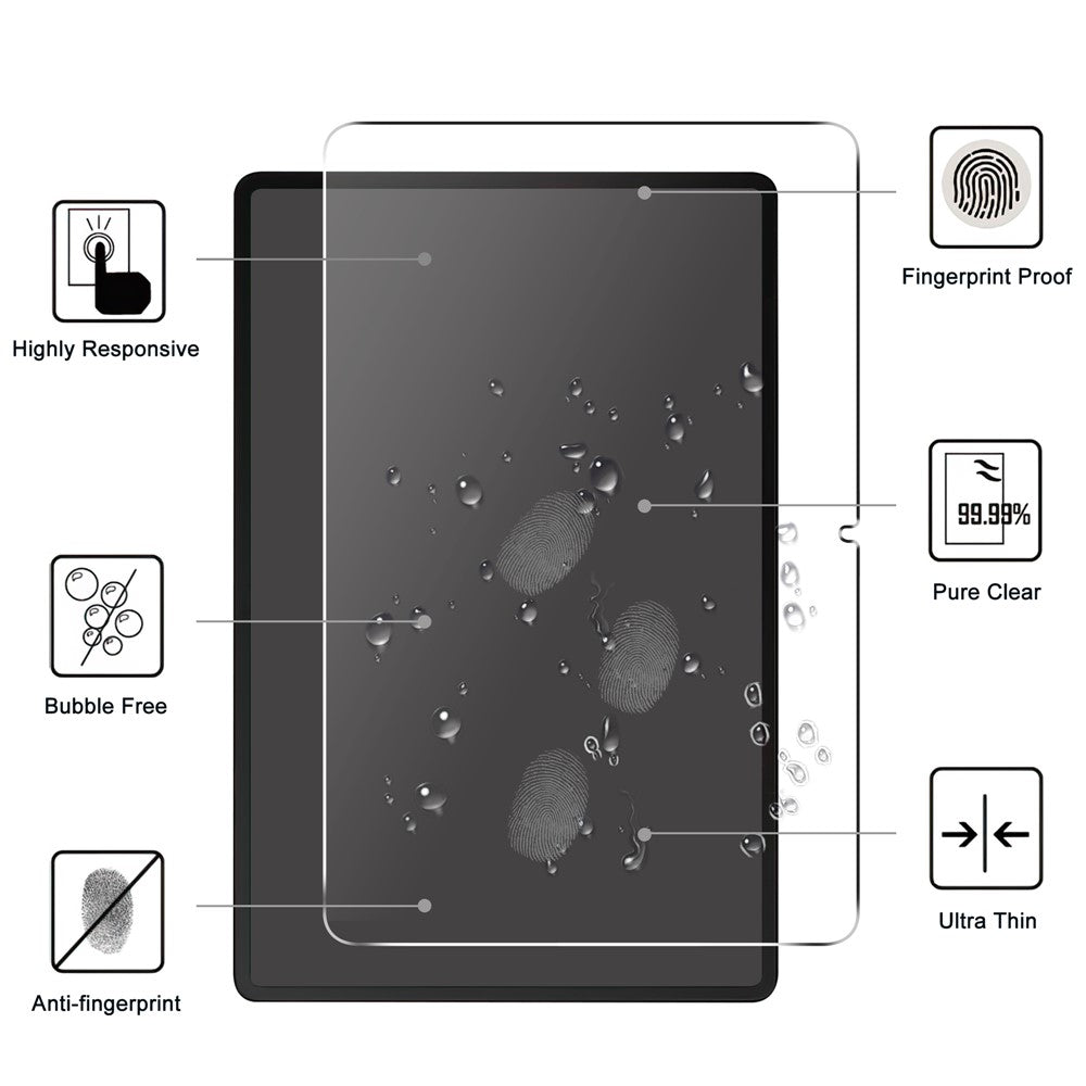 Til Honor Pad X8b / Pad X8a Skærmbeskytter i hærdet glas 2.5D Straight Edge Skærmfilm