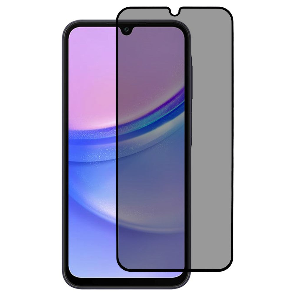 Samsung Galaxy A16 5G / A16 4G Anti-Peep Heltäckande Skärmskydd Silk Print Härdat Glas Film