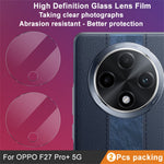 IMAK 2 st / set för Oppo F27 Pro+ 5G / F27 Pro 5G kameralinsskydd ultraklart härdat glaslinsfilm