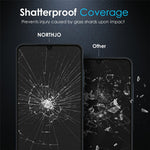 NORTHJO A+ til Samsung Galaxy A06 4G skærmbeskytter, højaluminiums-siliciumfilm 0,3 mm 2,5D