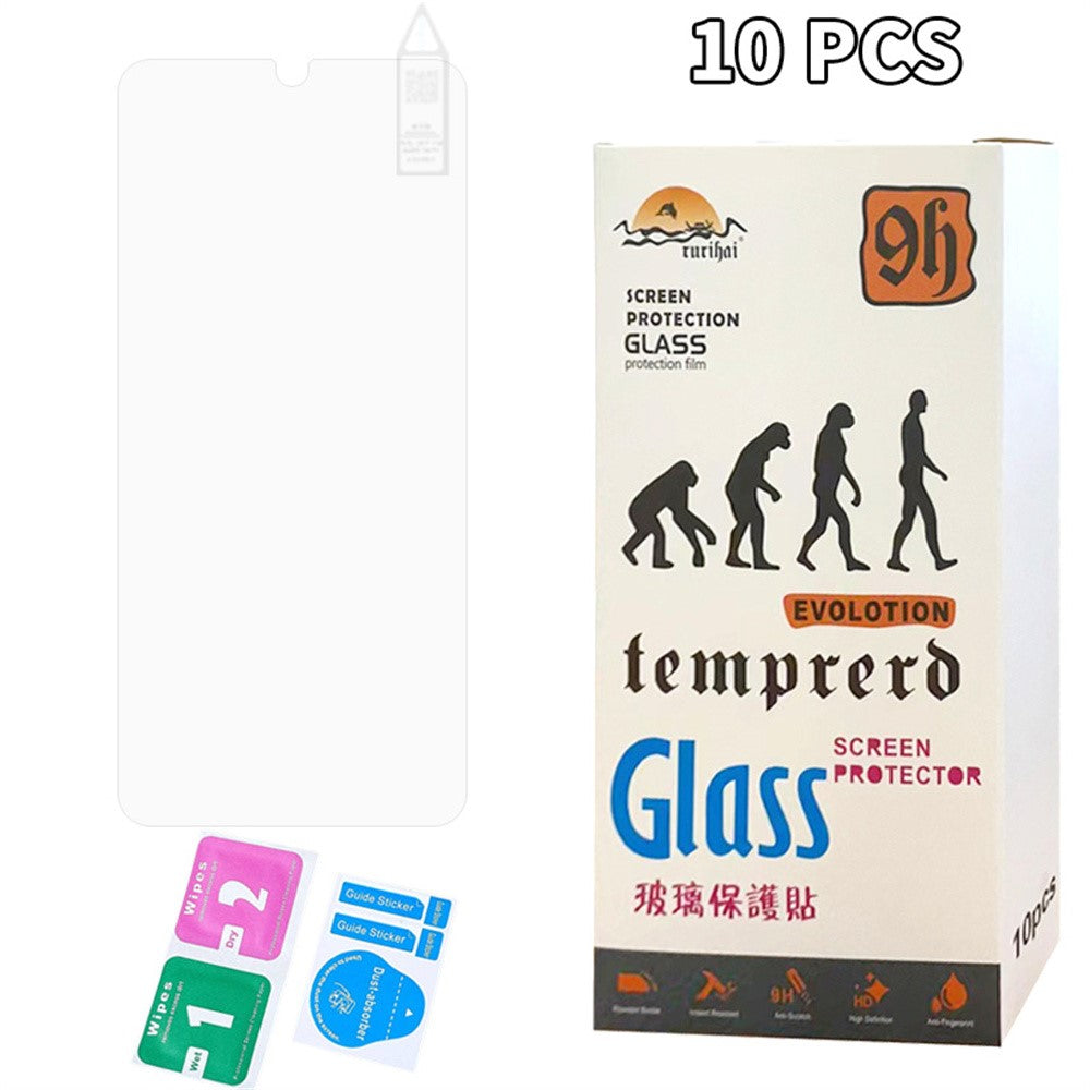 RURIHAI 10 st. för Samsung Galaxy A06 4G / A06 5G skärmskydd reptåligt HD klart 0,26 mm 2,5D