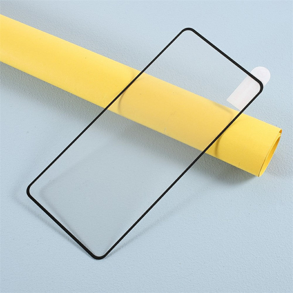 For Motorola Edge 50 5G Hærdet Glas Galvaniseret Anti-fingeraftryk Silkeprint Fuldklæbende Skærmbeskytter