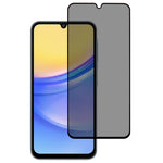 Samsung Galaxy F16 5G / M16 5G / A16 5G / A16 4G anti-spion-skærmbeskytter, silketrykt aluminiums-silicium-glasfilm