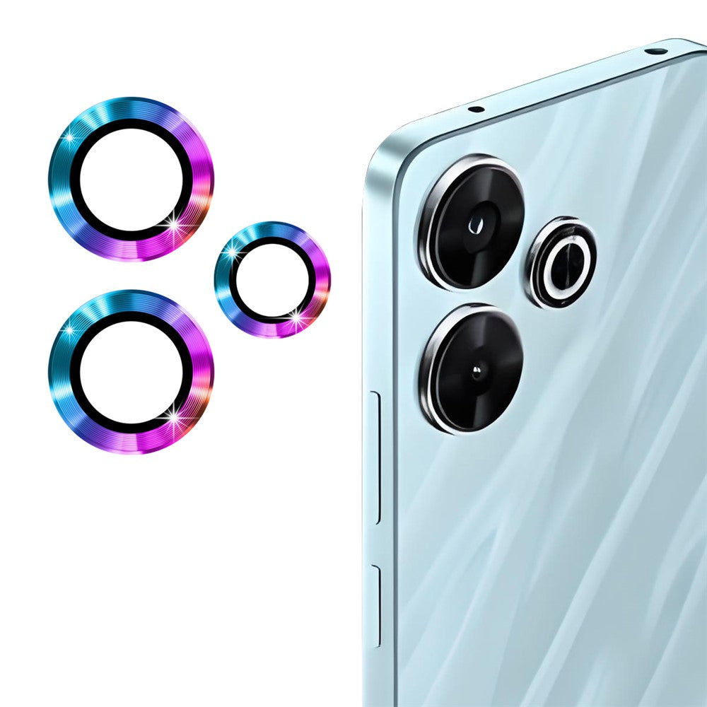 ENKAY HAT PRINCE För Xiaomi Redmi Note 13R 5G Kameralinsskydd Metallring Linsfilm