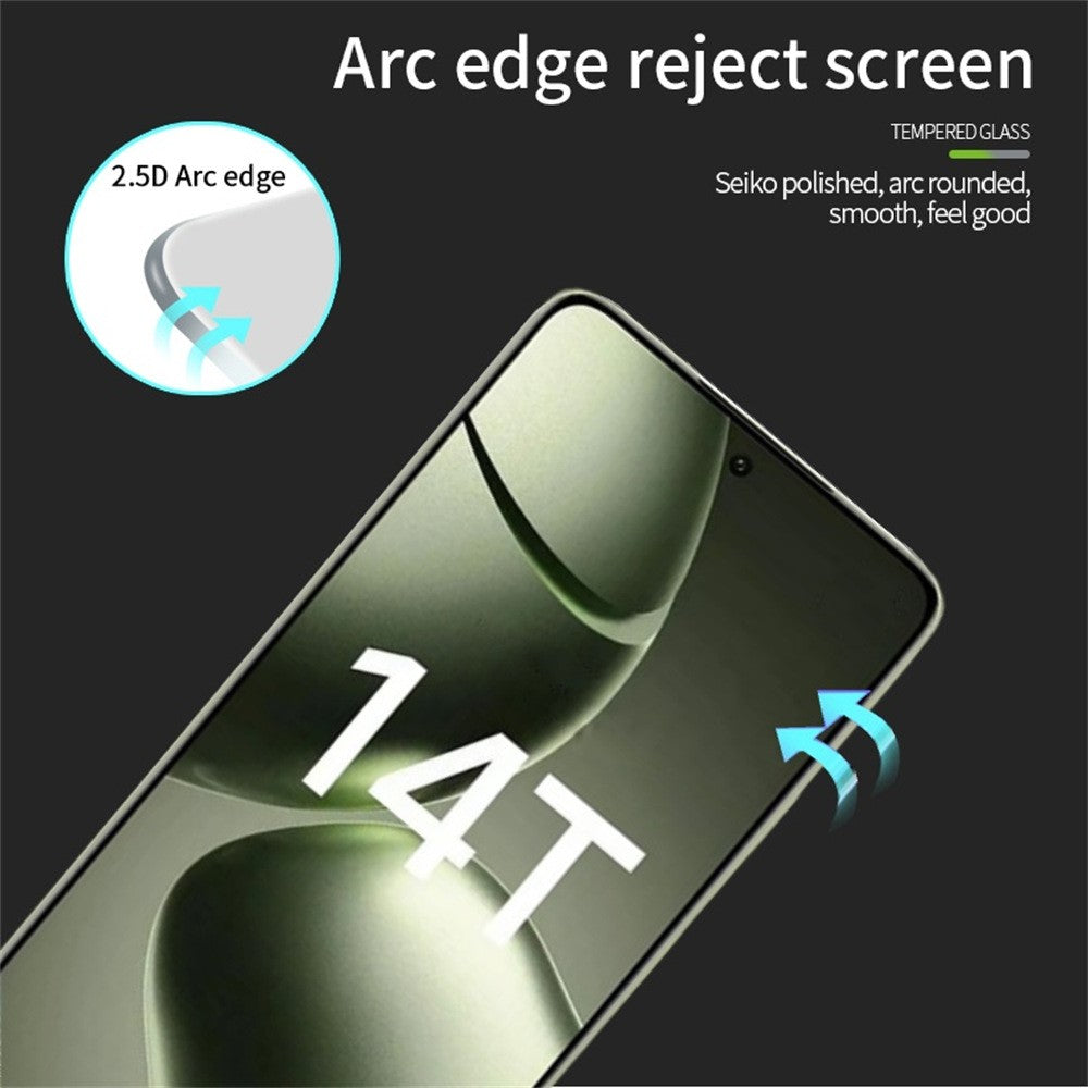 MOFI JK Series-1 for Xiaomi 14T / 14T Pro Full Screen Protector Anti-Explosion 9H Hardness