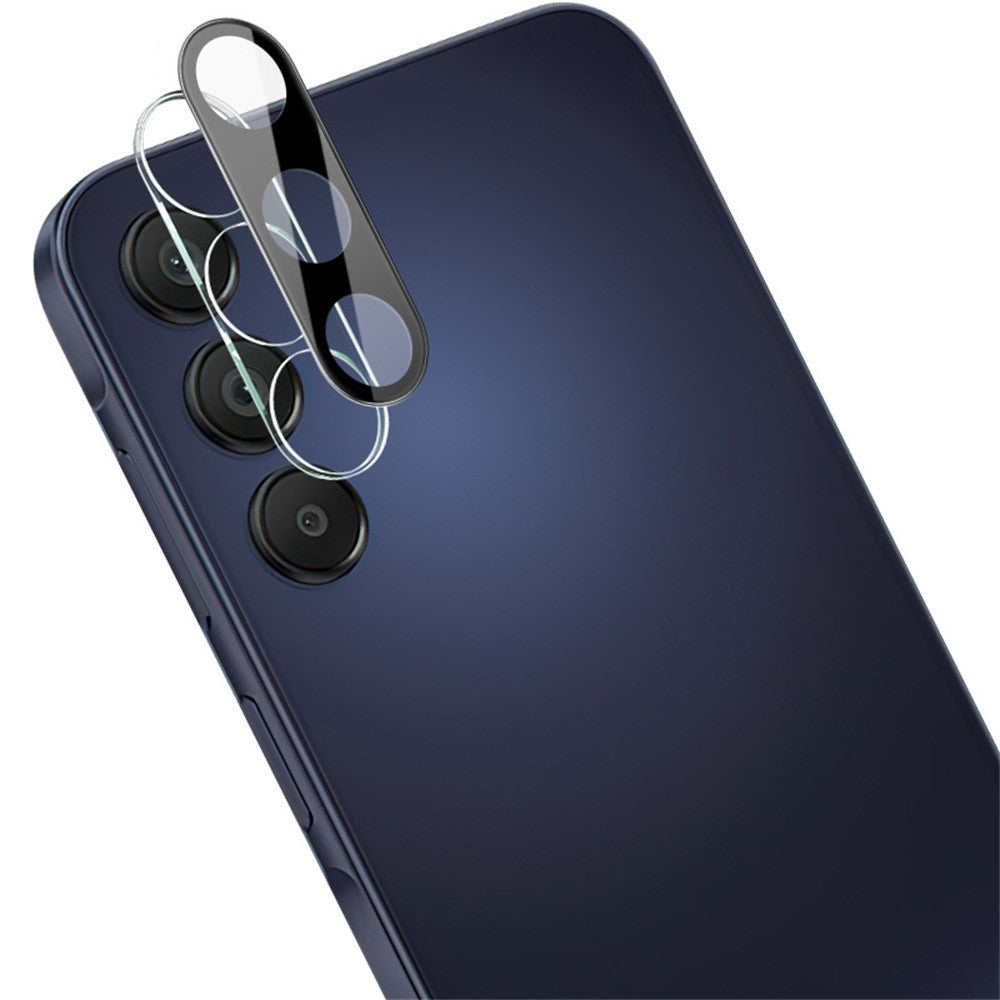 IMAK til Samsung Galaxy A16 5G / A16 4G Hærdet glas linsefilm + akrylhætte (sort version)