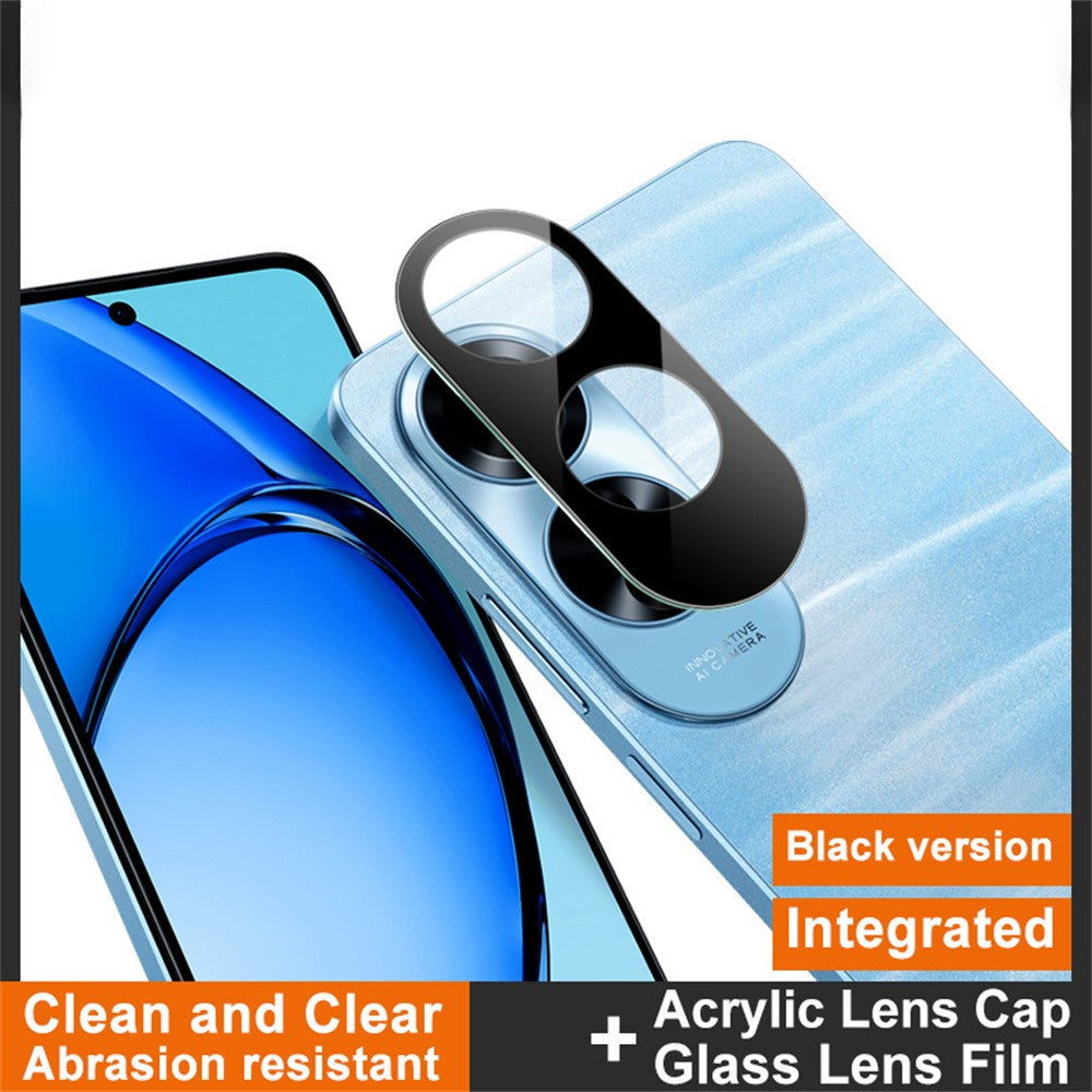 IMAK For Oppo A60 4G Tempered Glass Lens Film+Acrylic Cap (Black Version)
