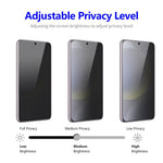 ENKAY HAT PRINCE For Samsung Galaxy S24 FE 2Pcs Privacy Screen Protector 28-degree Anti-Spy Tempered Glass