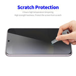 ENKAY HAT PRINCE For Samsung Galaxy S24 FE 2Pcs Privacy Screen Protector 28-degree Anti-Spy Tempered Glass