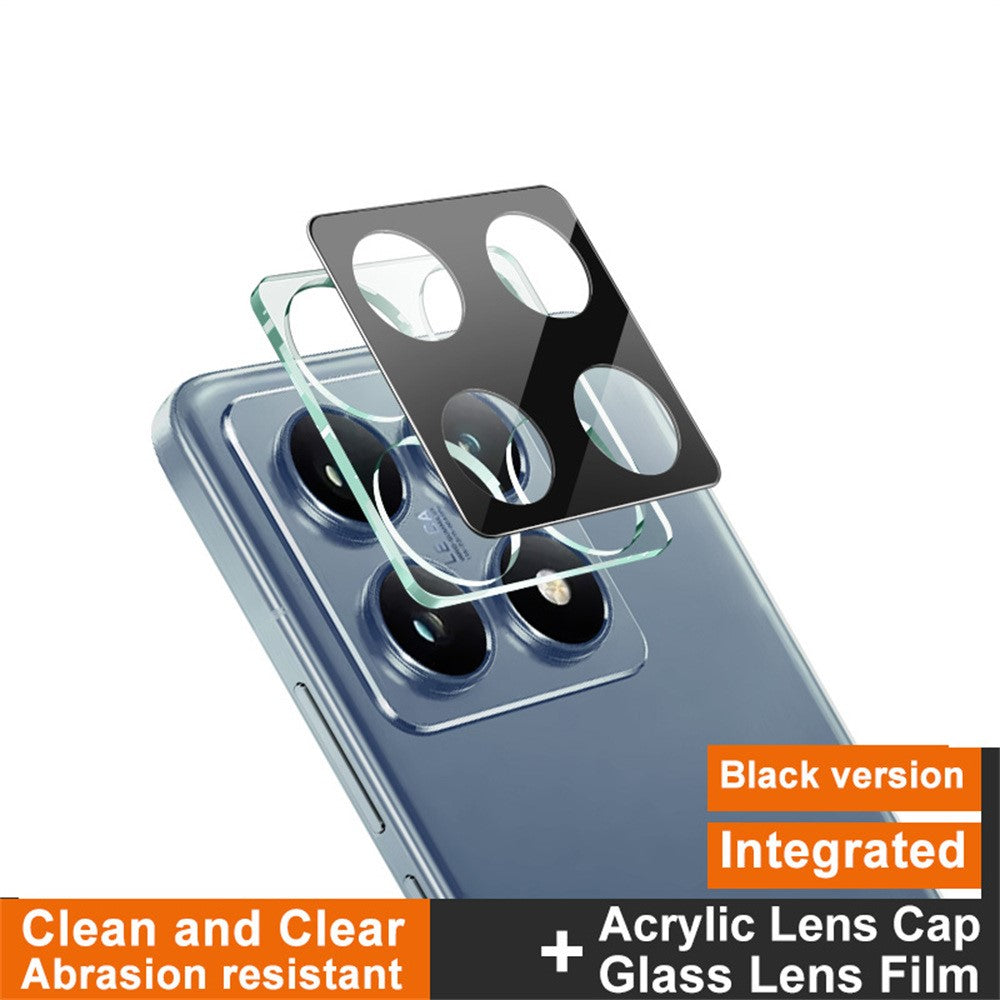 IMAK For Xiaomi 14T Tempered Glass Lens Film+Acrylic Cap (Black Version)