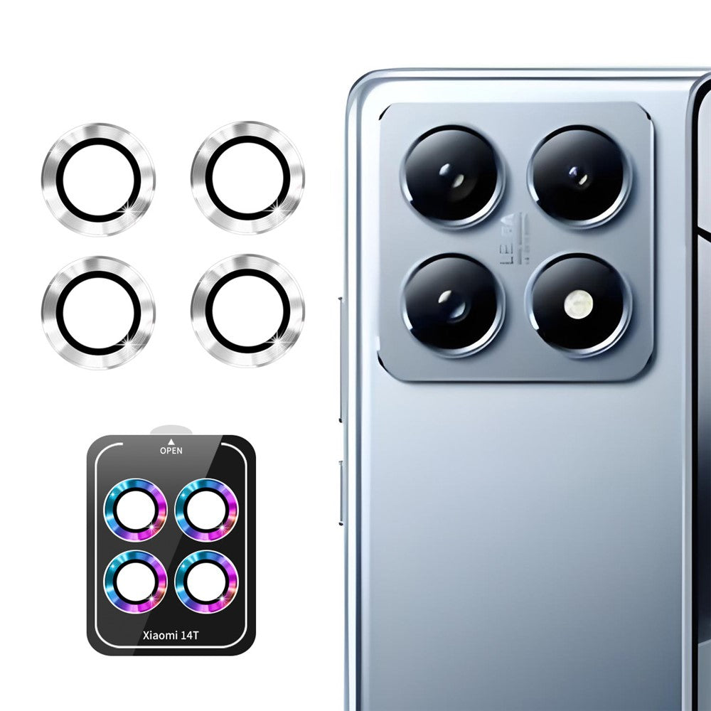 ENKAY HAT PRINCE For Xiaomi 14T Camera Lens Protector  Metal Ring Lens Film