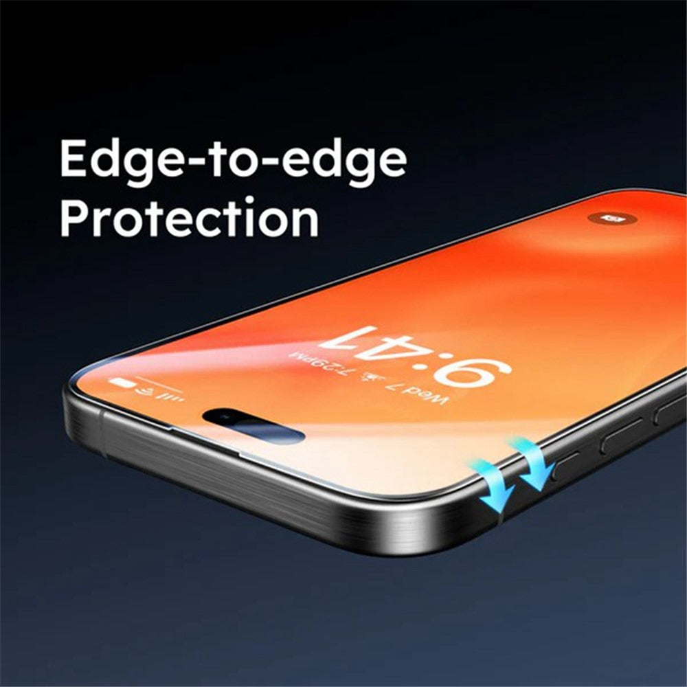 TORRAS Glassgo For iPhone 16 Screen Protector Tempered Glass HD Film with Automatic Dust Removal Tool