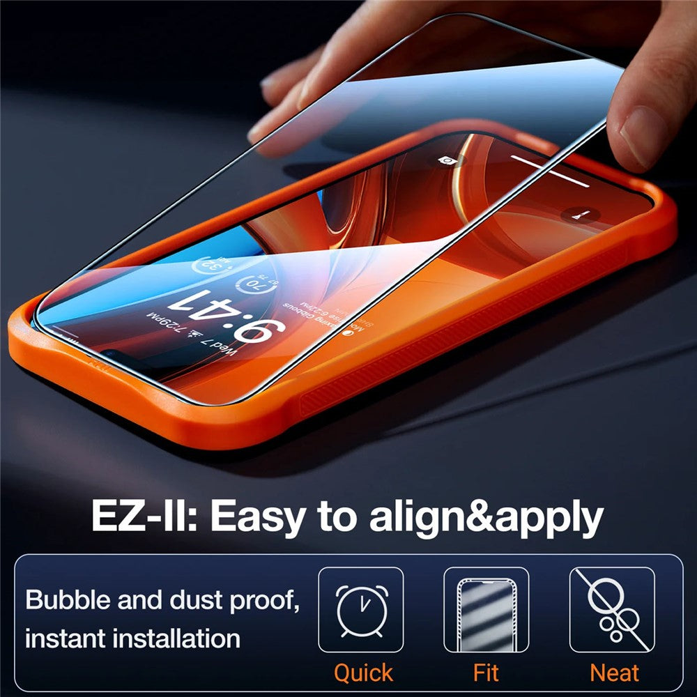 TORRAS Glassgo For iPhone 16 Plus Anti Spy Screen Protector Tempered Glass Private Film with Auto-Align Frame