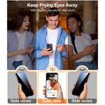 TORRAS Glassgo For iPhone 16 Plus Anti Spy Screen Protector Tempered Glass Private Film with Auto-Align Frame