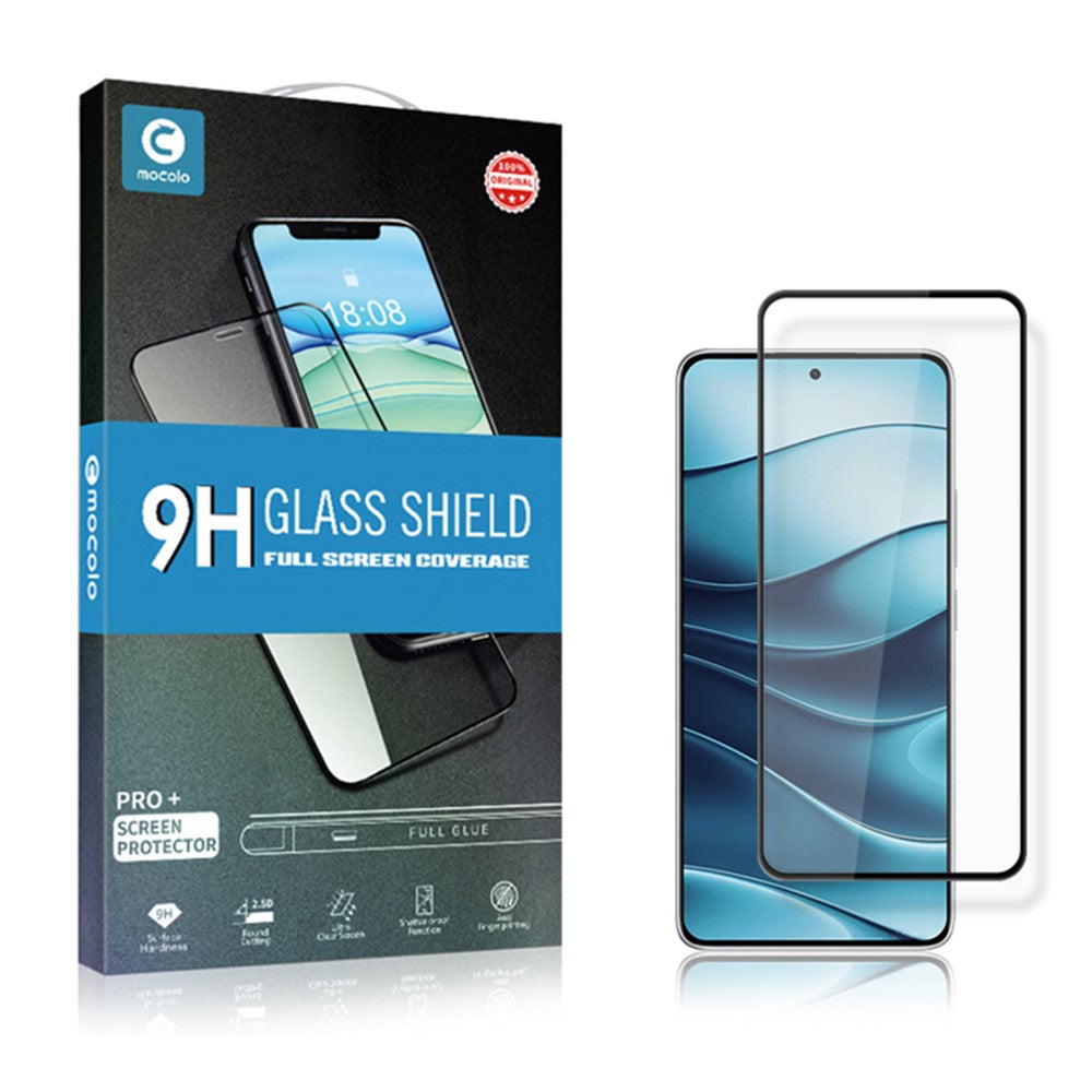 MOCOLO För Xiaomi Redmi Note 14 5G Skärmskydd Anti-splitter Silk Print Härdat Glas Film