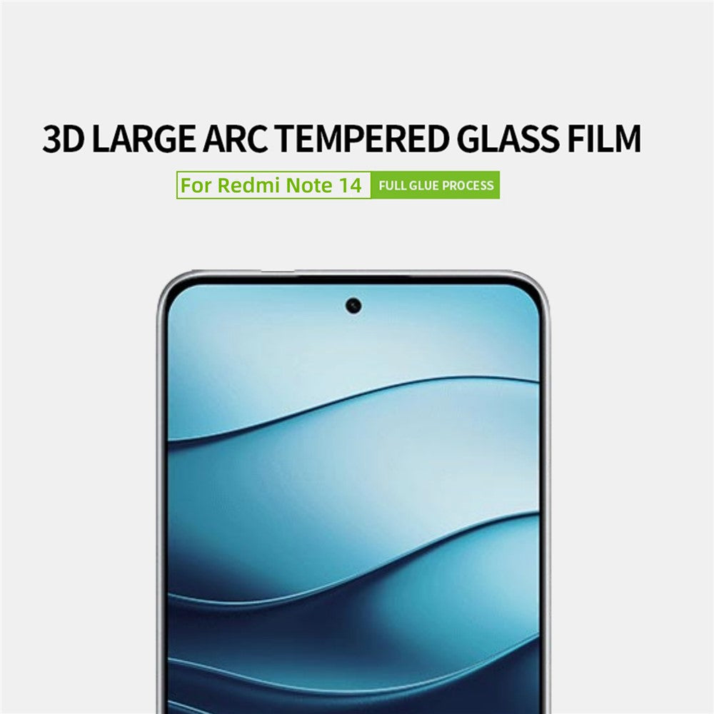 PINWUYO JK 3D Härdat Glas Film Series-2 för Xiaomi Redmi Note 14 5G Skärmskydd 9H Hårdhet Ultraklar