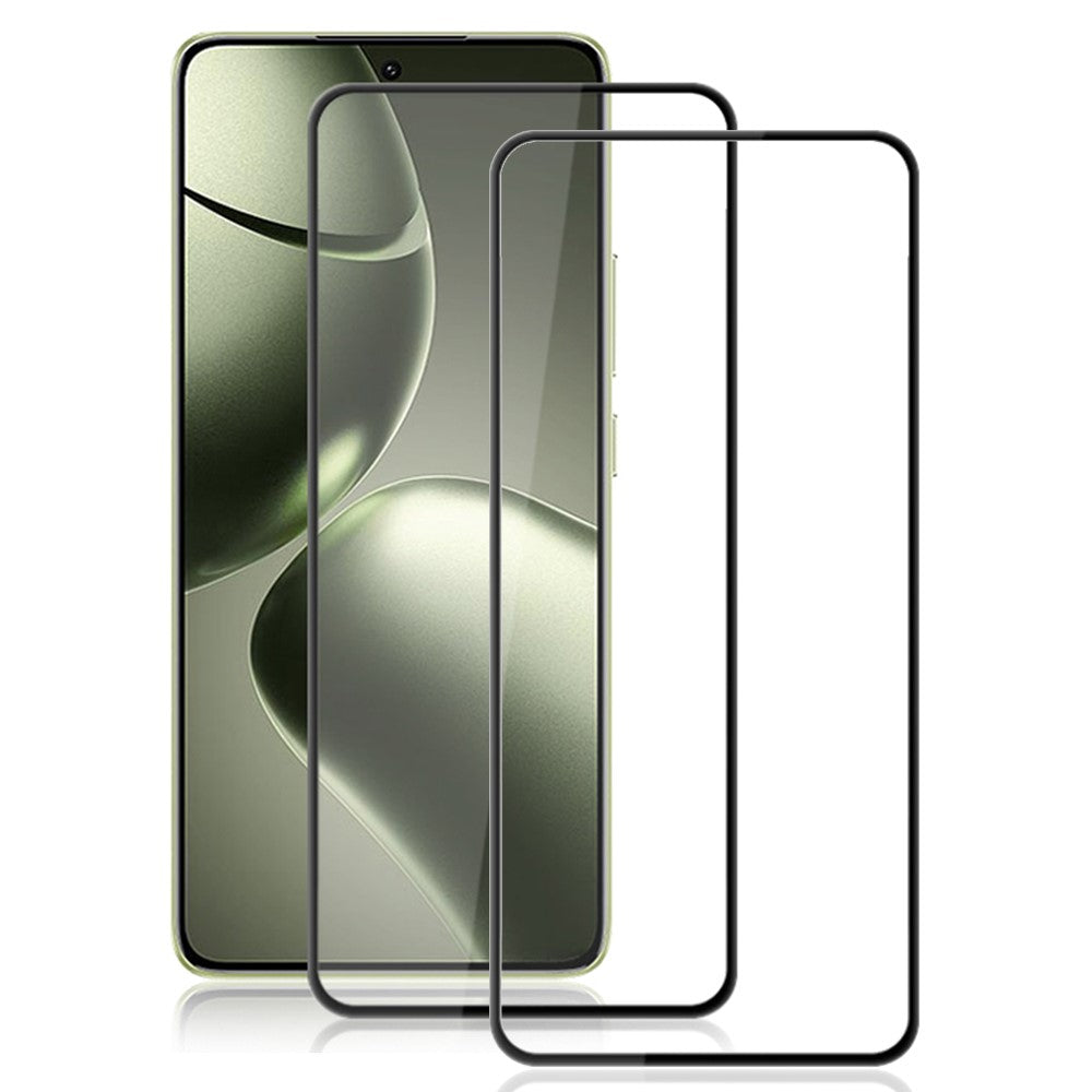 AMORUS 2Pcs For Xiaomi 14T / 14T Pro Screen Protector Shatterproof Silk Printing Tempered Glass Film