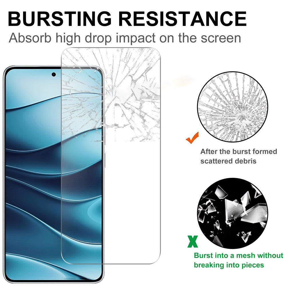 For Xiaomi Redmi Note 14 5G / 14 4G (163.25mm) Screen Protector HD Tempered Glass Film 2.5D