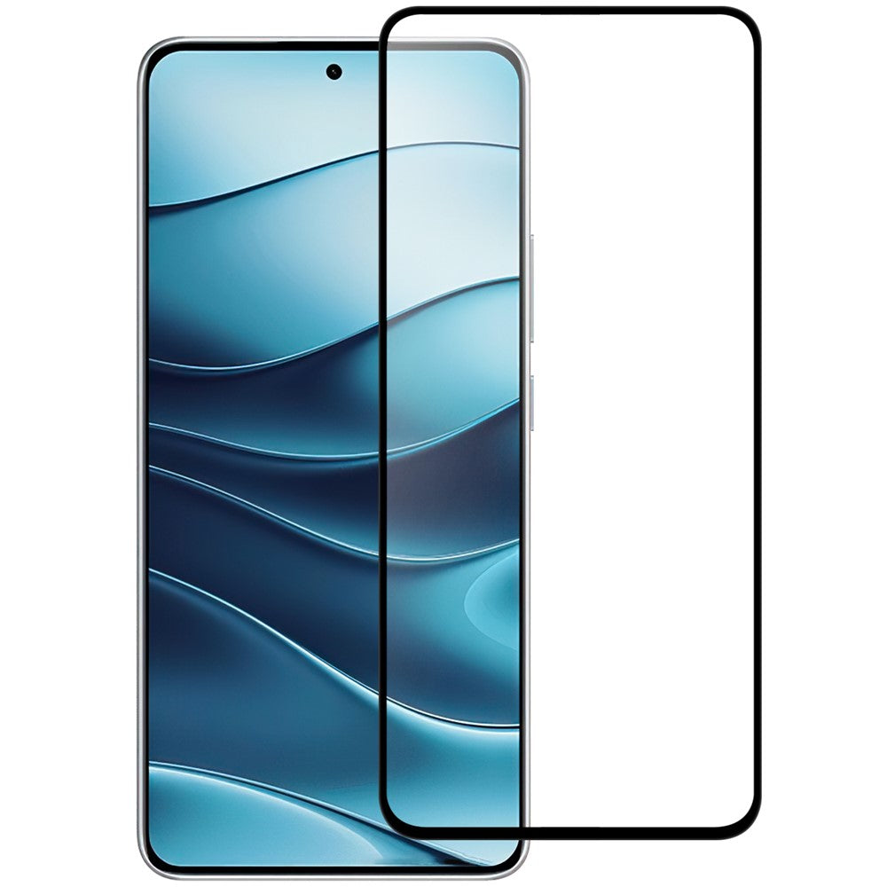 For Xiaomi Redmi Note 14 5G / 14 4G (163.25mm) AGC Tempered Glass with Black Edge Full Glue Full Coverage Screen Protector
