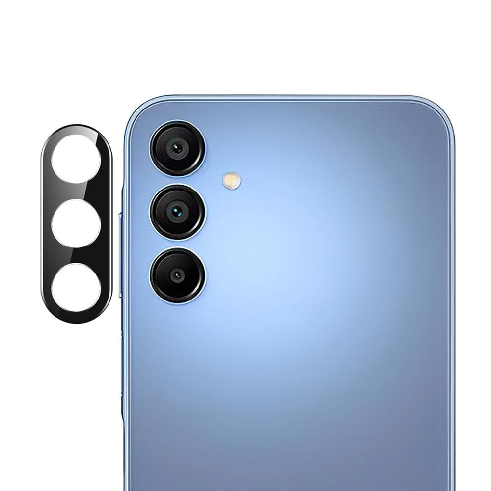 Til Samsung Galaxy A16 5G / A16 4G Kameralinsebeskytter Sort Hærdet Glas Linsefilm