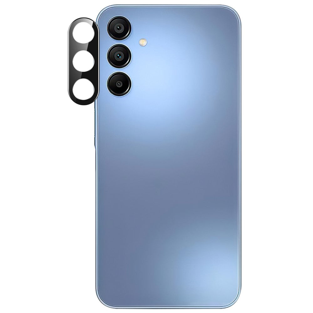 Til Samsung Galaxy A16 5G / A16 4G Kameralinsebeskytter Sort Hærdet Glas Linsefilm