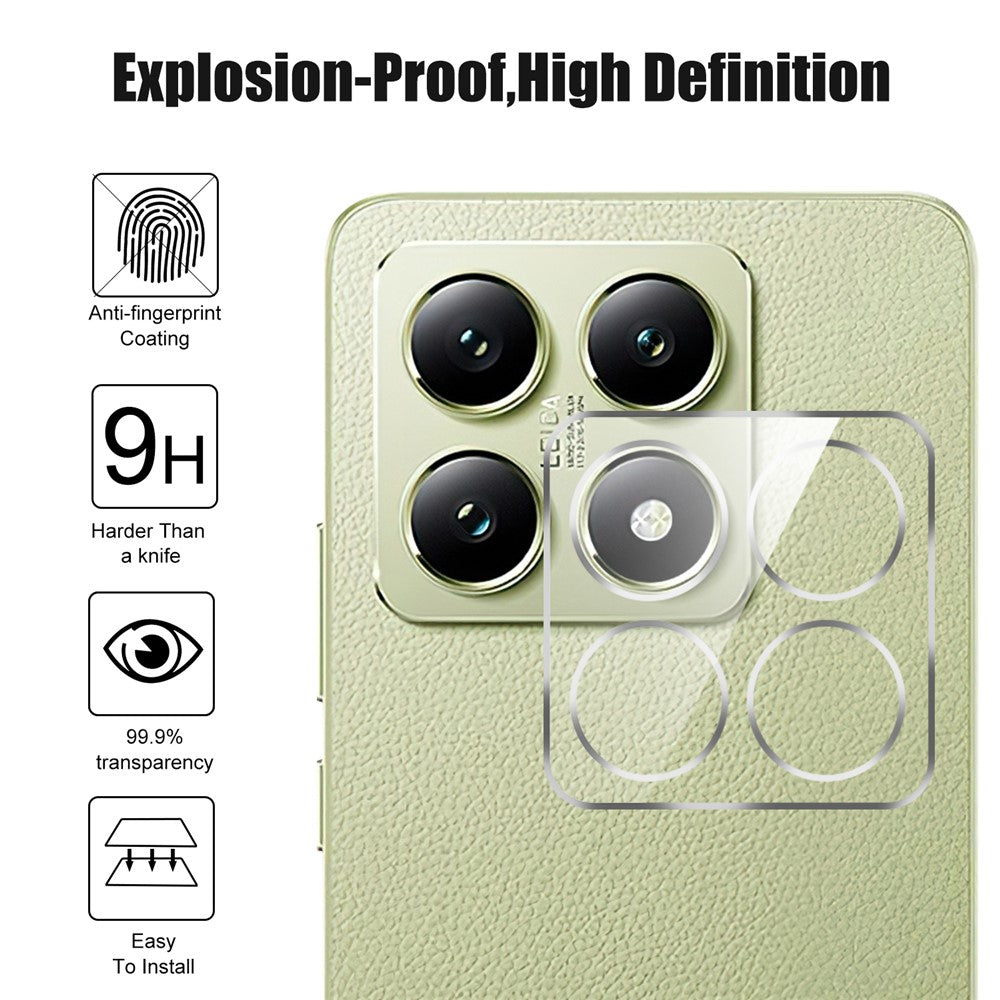For Xiaomi 14T Pro Camera Lens Protector Ultra Clear Tempered Glass Lens Film