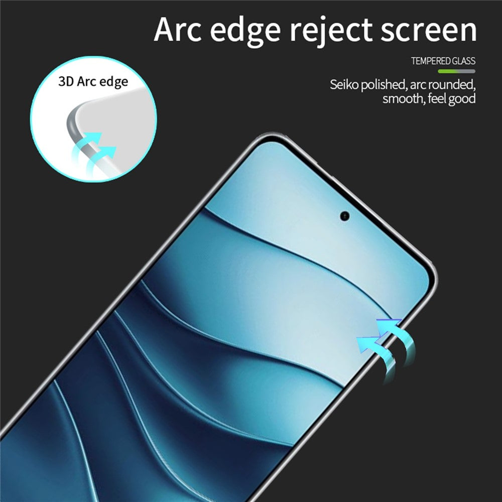 MOFI JK 3D Tempered Glass Film-1 for Xiaomi Redmi Note 14 5G Full Screen Protector Anti-Explosion