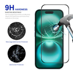 ENKAY HAT PRINCE For iPhone 16 Plus HD Clear Film   Tempered Glass Screen Protector with Installation Tool