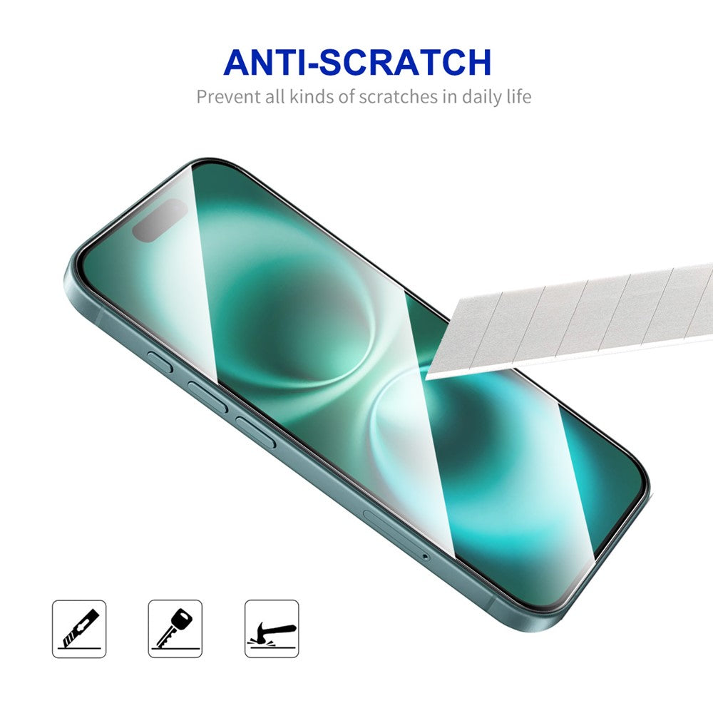ENKAY HAT PRINCE For iPhone 16 Plus HD Clear Film   Tempered Glass Screen Protector with Installation Tool