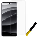 For Xiaomi Redmi Note 14 Pro+ 5G / Note 13 Pro+ 5G Screen Protector UV Liquid Tempered Glass Film Support Fingerprint Unlock