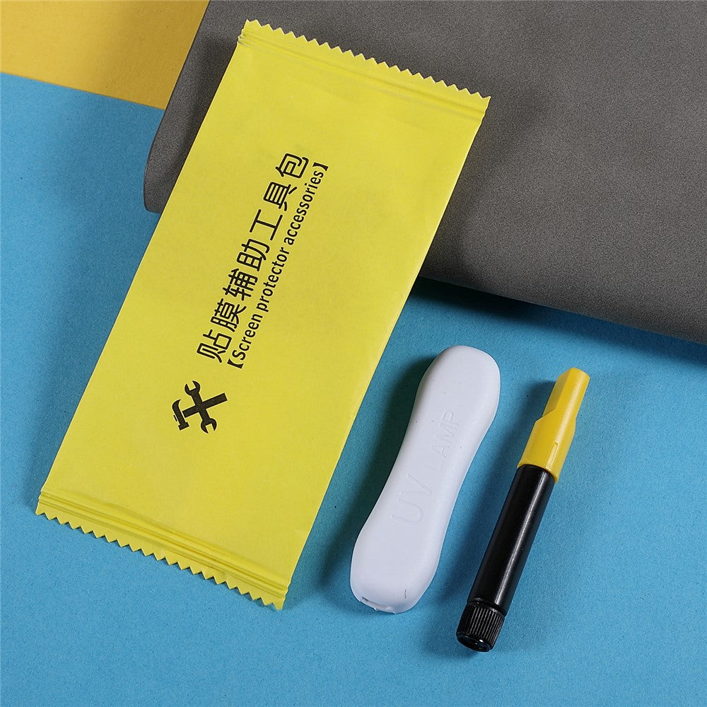 For Xiaomi Redmi Note 14 Pro+ 5G / Note 13 Pro+ 5G Screen Protector UV Liquid Tempered Glass Film Support Fingerprint Unlock