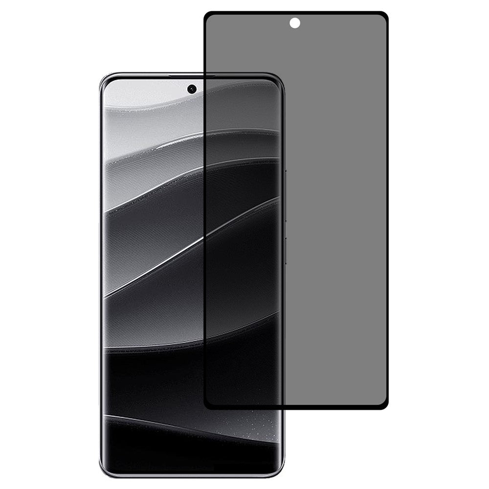 For Xiaomi Redmi Note 14 Pro+ 5G / Note 13 Pro+ 5G Screen Protector Anti-Spy Tempered Glass Film Side Glue Curved Edge