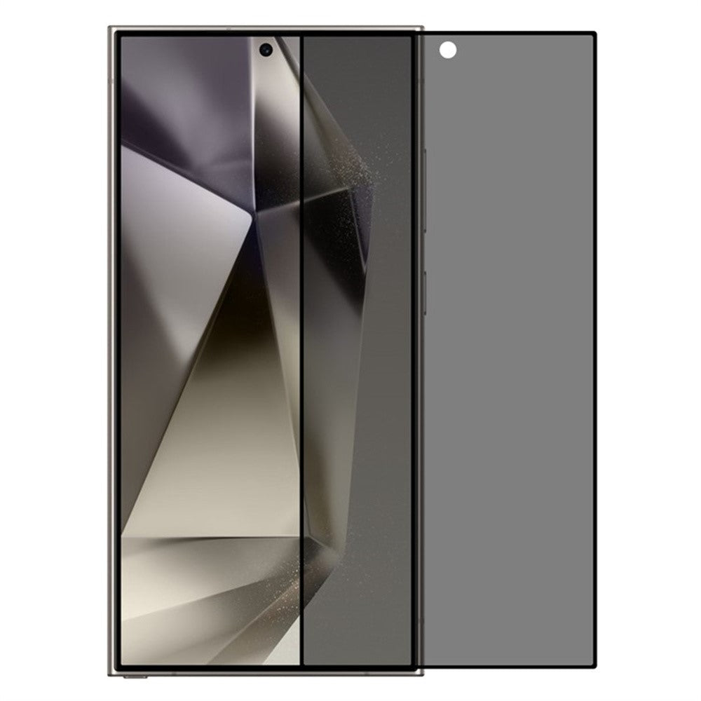 For Samsung Galaxy S25 Ultra Anti-Spy Screen Protector 0.18mm Tempered Glass Film (Fingerprint Unlock Version)