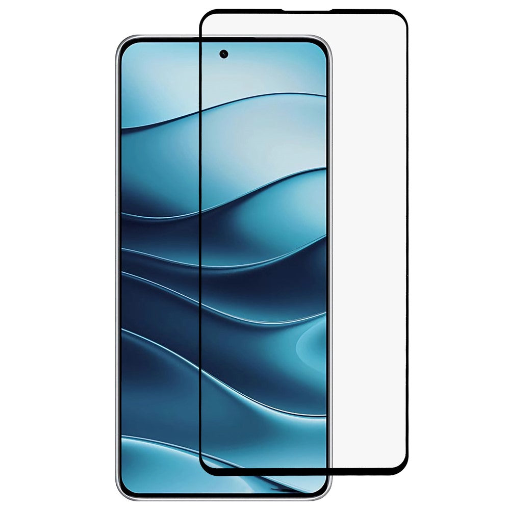 For Xiaomi Redmi Note 14 5G / 14 4G (163.25mm) Screen Protector Silk Printing Full Glue Tempered Glass Screen Film