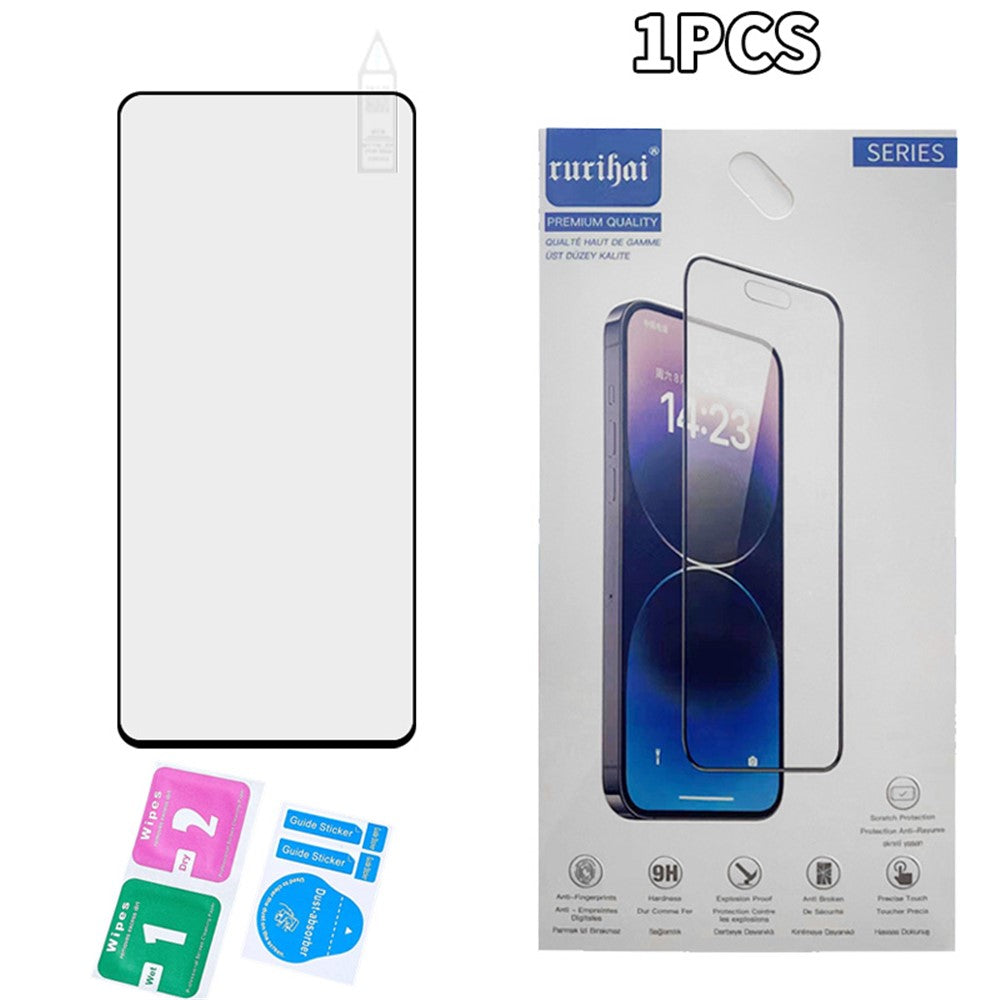 RURIHAI For Xiaomi Redmi Note 14 5G Screen Protector Secondary Hardening High Aluminium-Silicon Glass Film