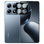 RURIHAI För Xiaomi 14T Pro Kameralinsskydd 3D Silkestryck Hög Aluminium-Silikon Glaslinsfilm