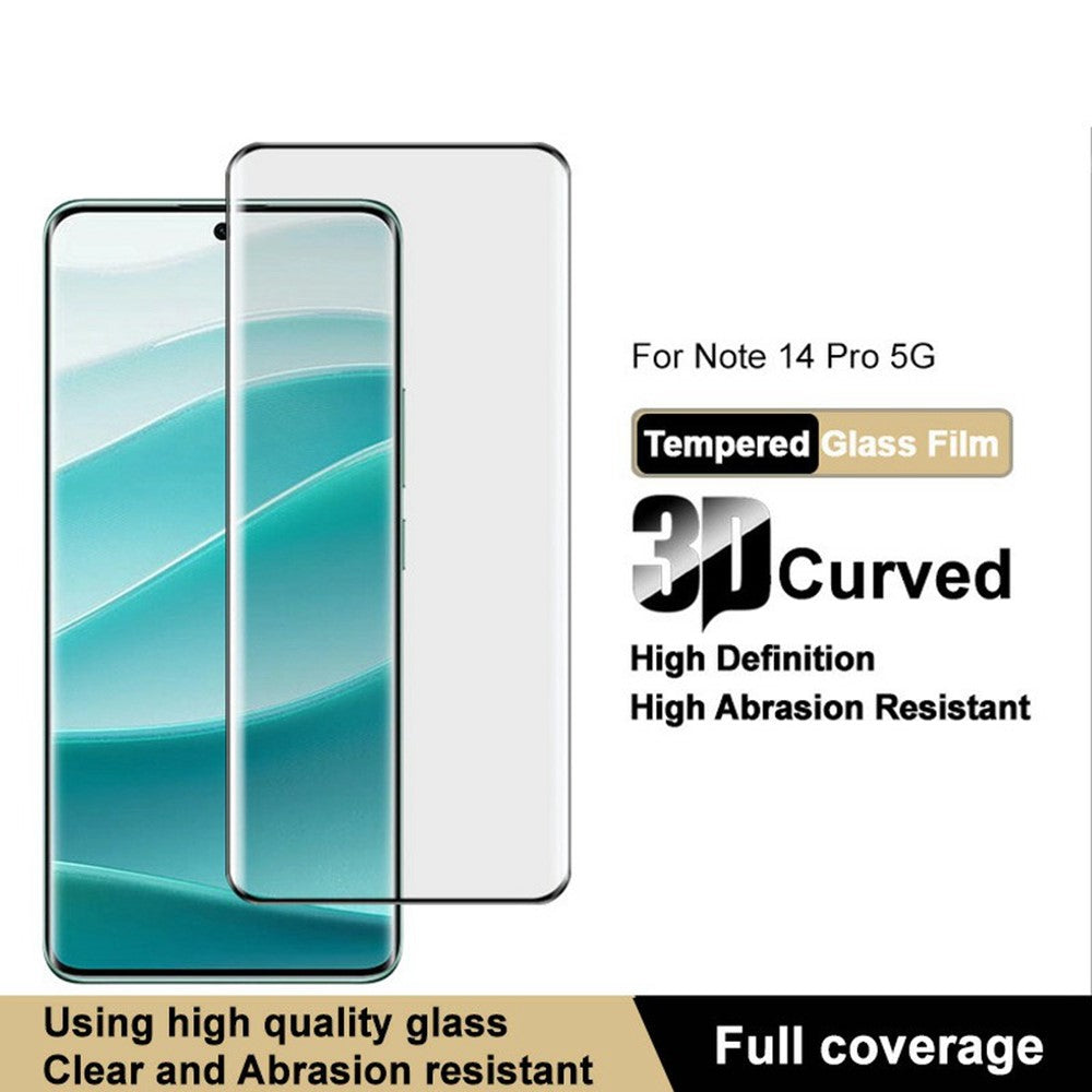 IMAK For Xiaomi Redmi Note 14 Pro+ 5G / Note 14 Pro 5G / Poco X7 5G Tempered Glass Screen Protector 3D Curved Edge