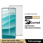 IMAK For Xiaomi Redmi Note 14 Pro+ 5G / Note 14 Pro 5G / Poco X7 5G Tempered Glass Screen Protector 3D Curved Edge