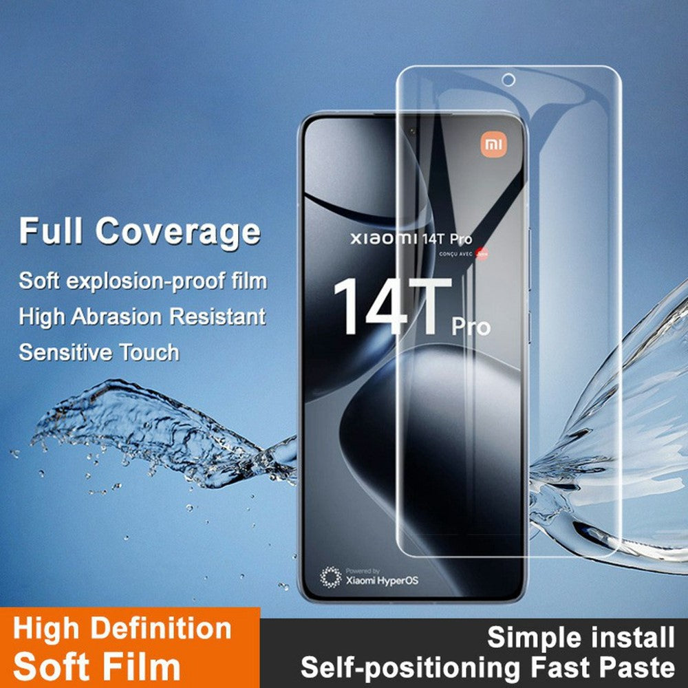 IMAK Hydrogel Film 4th Gen for Xiaomi 14T Pro / 14T Full Screen Protector Ultra Clear Soft TPU Film