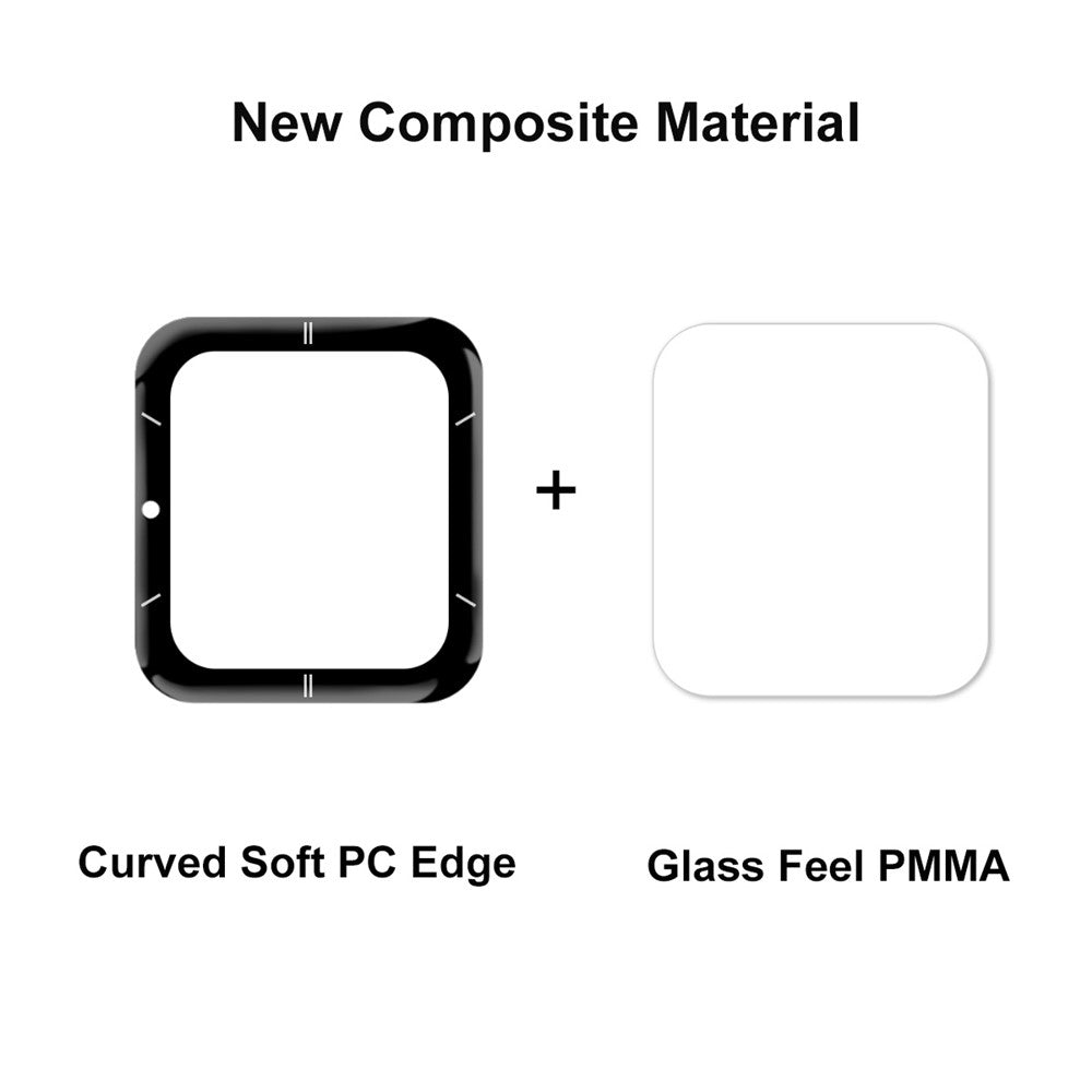 ENKAY HAT PRINCE For Garmin Venu Sq 2 3D Curved Soft PC Edge Screen Protector Full Coverage HD Clarity PMMA Film