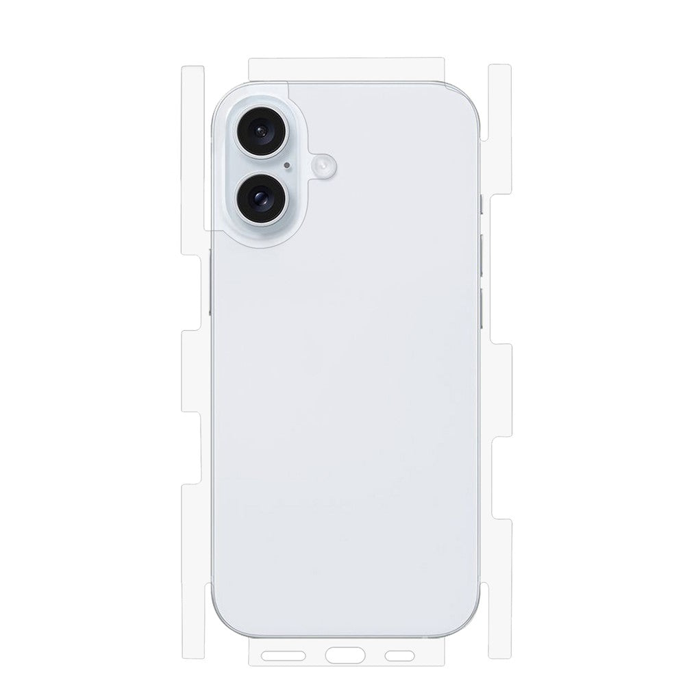 For iPhone 16 Plus Back Screen Protector Soft TPU Ultra Clear Cell Phone Back Cover Film