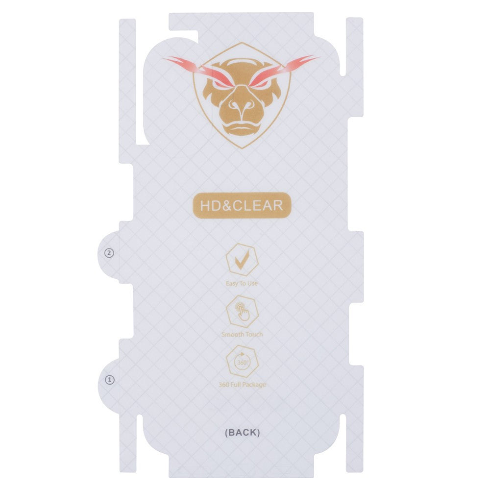 For iPhone 16 Plus Back Screen Protector Soft TPU Ultra Clear Cell Phone Back Cover Film