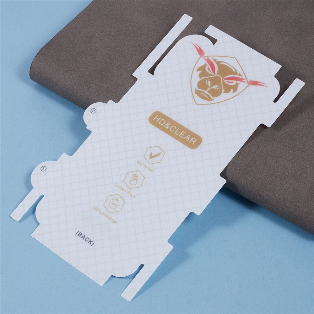 For iPhone 16 Plus Back Screen Protector Soft TPU Ultra Clear Cell Phone Back Cover Film